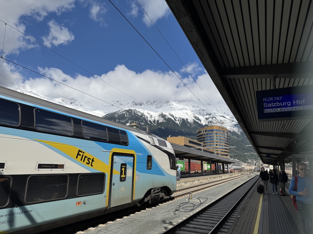 Departing track at Innsbruck